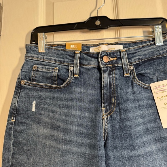 Signature by Levi Strauss Dark Blue Boyfriend Jeans - Picture 3 of 10